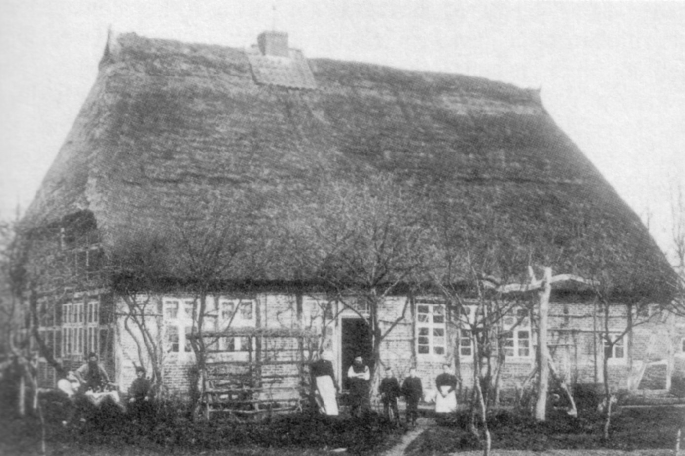 Historisches Schul- und Wohnhaus der Großeltern in Fintel, in dem Friedrich Freudenthal aufwuchs